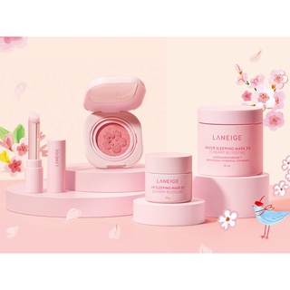 Laneige Cherry Blossom Water Sleeping Mask EX 20ml, 70ml / Tinted Lip Balm 3g / Cushion Blusher 5g