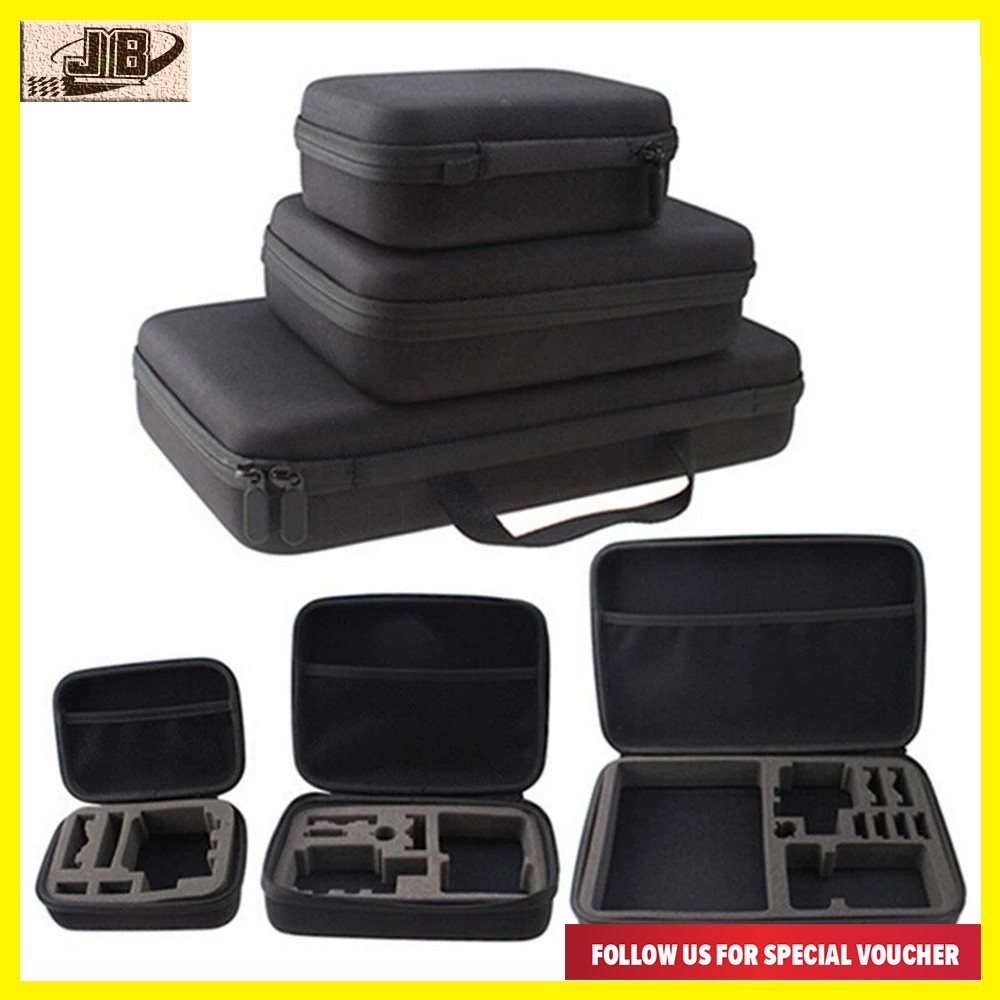 พกพากรณีขนาดเล็กขนาดกลางขนาดใหญ่อุปกรณ์เสริม Anti-shock กระเป๋าสําหรับ Hero 3/4 SJCAM AKASO Brave8 B