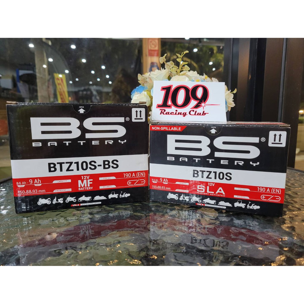 แบตเตอรี่ แบตเตอรี่มอเตอร์ไซค์ BS BTZ10S-BS / BTZ10S SLA (แบตเจล) สำหรับ CBR650 ZX10 S1000 MT07 MT09