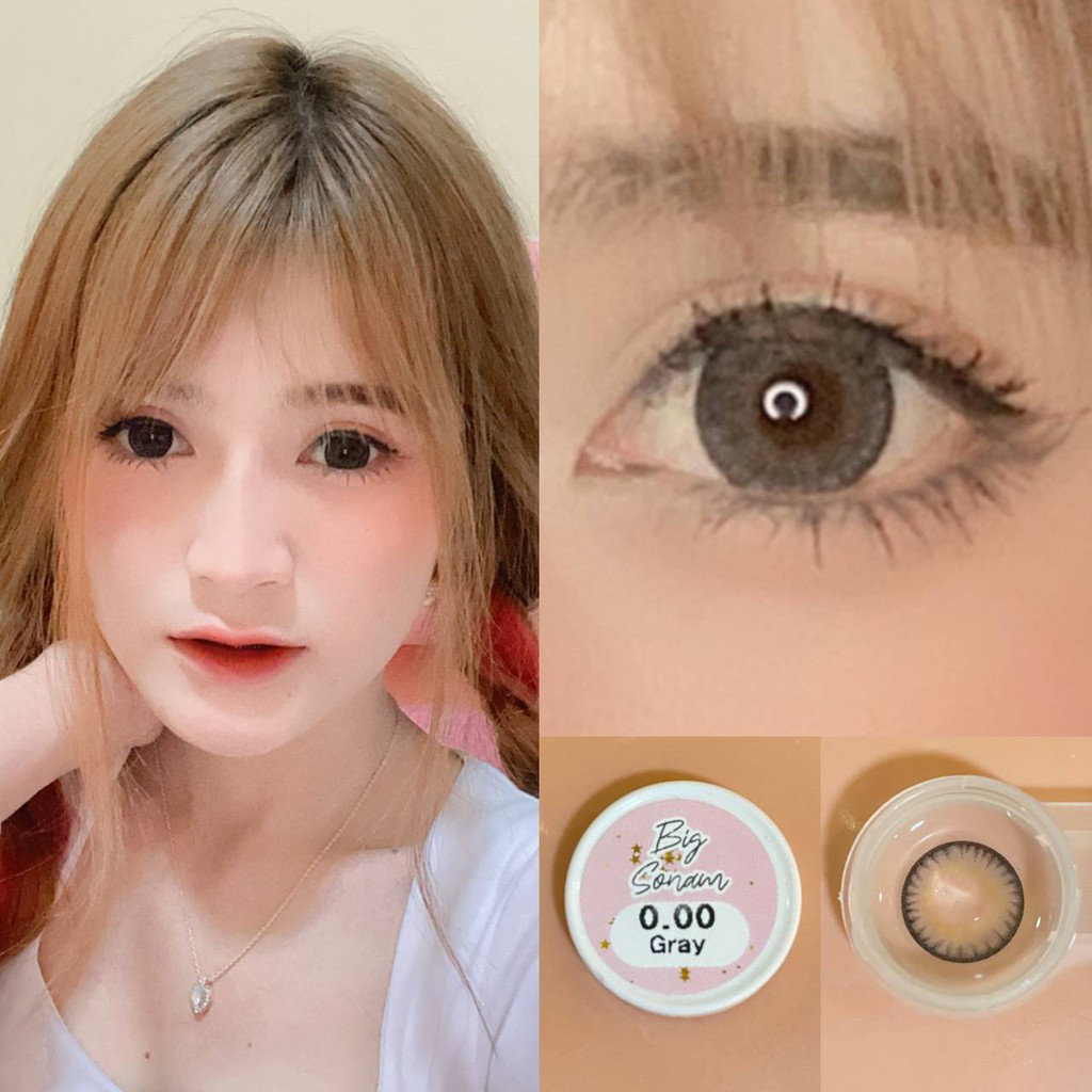 🔥 คอนแทคเลนส์ ✨ขนาดบิ๊กอาย✨Gray✨ Sonam (Lovelylens)