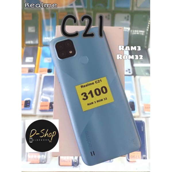 🔥โปรลด100🔥โทรศัพท์มือสอง Realme C21 (คัดสภาพดี มีหน้าร้าน มีประกัน 30 วัน)​