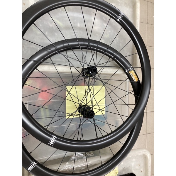 RHC คาร์บอน 700C เบรคขอบชุดล้อถนน กว้าง 45 มม. รองรับ shimano...