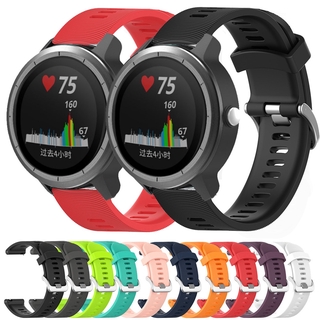 GARMIN สายนาฬิกาข้อมือซิลิโคนสําหรับ Garmin Vivoactive 3 Forerunner 645 245