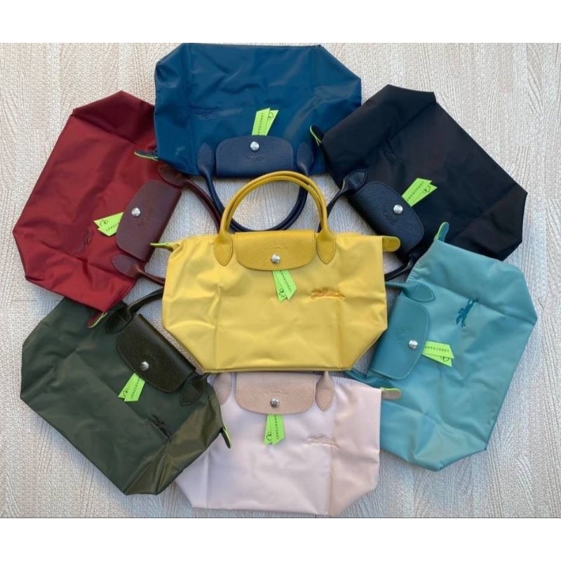 💚แท้💯 พร้อมส่ง💚LC หูสั้น หูยาว ขนาด S และ M แท้ Longchamp Size s short Le pliage GREEN