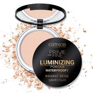 Catrice Prime And Fine Luminizing Powder Waterproof 9g.