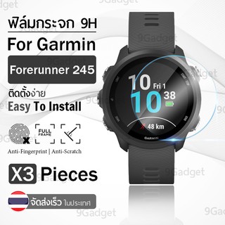 กระจก 2.5D - นาฬิกา Garmin Forerunner 245 / 245 Music แบบสุญญากาศ ฟิล์มกันรอย กระจกนิรภัย เต็มจอ - 2.5D Tempered Glass