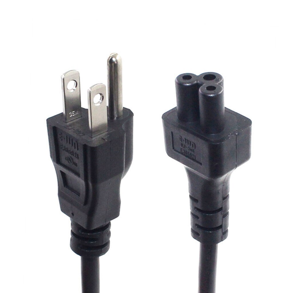 Us NEMA 5-15P ถึง IEC C5 สายไฟ AC, American Standard สามปลั๊ก C5 สายสําหรับโน้ตบุ๊ค 0.3 M