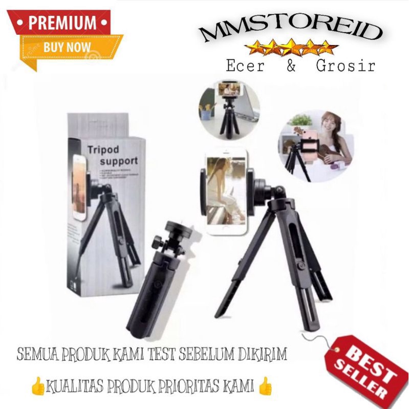 MM - ขาตั้งกล้องรองรับ Mini HD 30 โทรศัพท์ขยายได้พร้อมตัวยึด U Satoo/ TRIPOD SUPPORT MINI 4 ฟรี HOLD