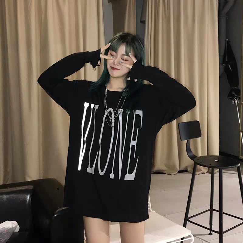 VLONE 3M เสื้อยืดคู่รัก Hype Streetwear ใส่สบาย