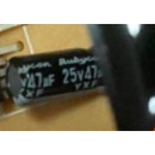 900512 คาปา C 47UF 25V 10 ตัว คอนเดนเซอร์ CAT ใช้ลงแผงวงจร