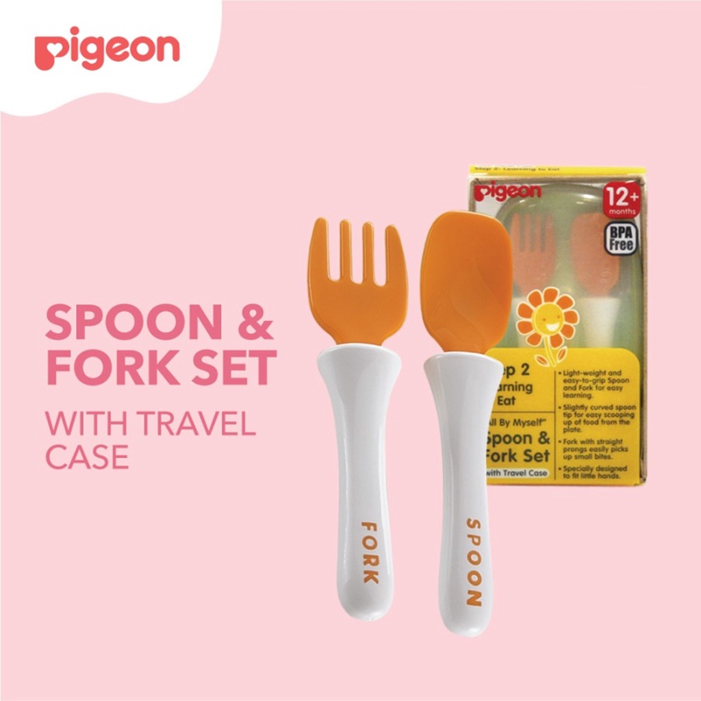 ชุดช้อน&ส้อม PIGEON พร้อมการเดินทาง