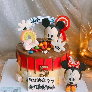 ฟิกเกอร์ Minnie Mickey Mouse ของเล่นสําหรับเด็ก