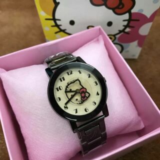 Women watch Hello Kitty