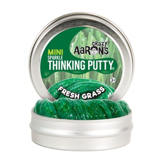 Crazy Aarons Thinking Putty รุ่นพิเศษเฉพาะช่วงฤดูใบไม้ผลิ - FRESH GRASS (SPARKLE) สีเขียว มีกากเพชร ขนาด 2 นิ้ว