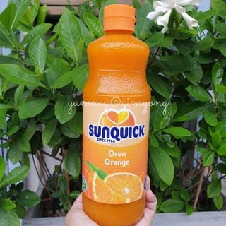 SUNQUICK ซันควิก น้ำส้มชนิดเข้มข้น น้ำส้มแมนดาริน ขนาด 840 มล นำเข้าจากประเทศมาเลเซีย