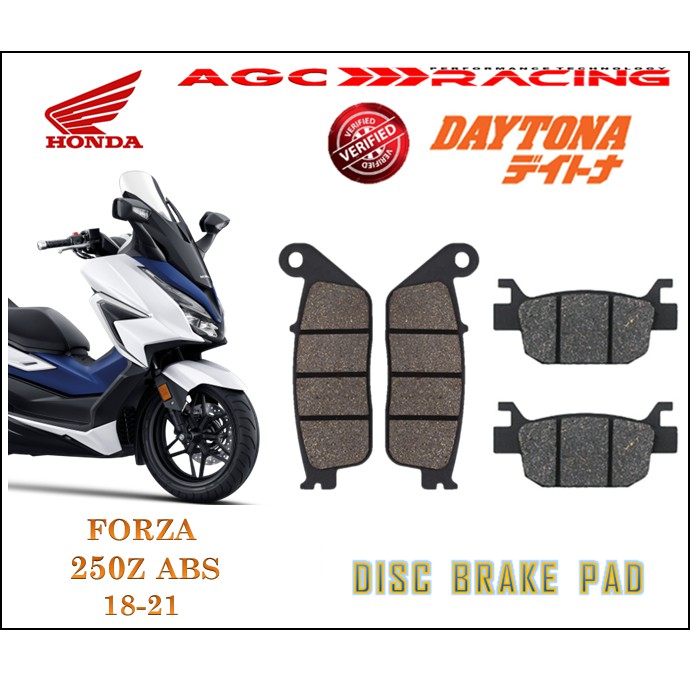 ผ้าเบรค HONDA DISC FORZA 250 Z 18-21 คุณภาพดีที่สุด