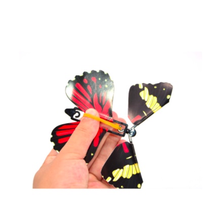 ผีเสื้อบินได้ [5ชิ้น] ของเล่นเด็ก มายากล  ตกแต่งของขวัญ DIY - รูปที่ 2