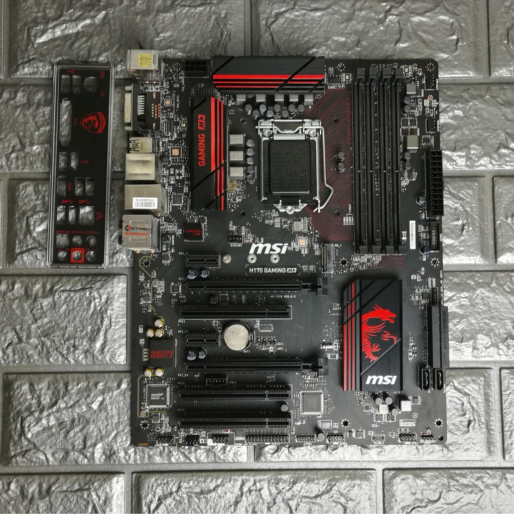 ⚡️เมนบอร์ด  MSI H170 GAMING M3 LGA 1151  มีฝาหลัง ฟรี Speakerเมนบอร์ด