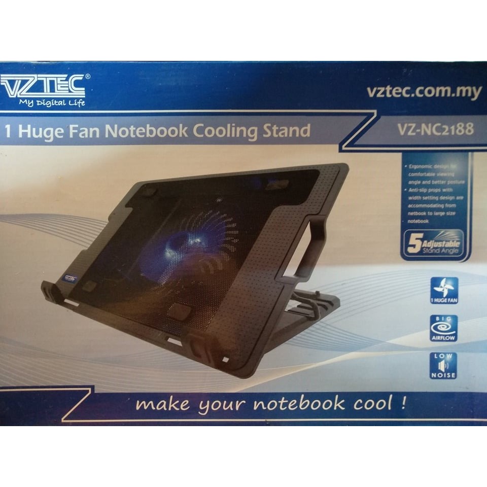 VZTEC (VZ-NC2188) แผ่นรองระบายความร้อนโน๊ตบุ๊ค