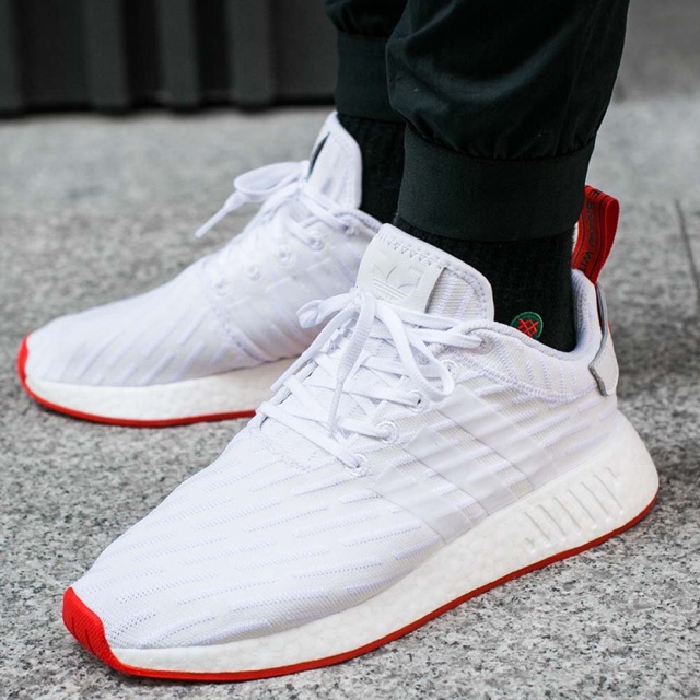 nmd r2 pk white red