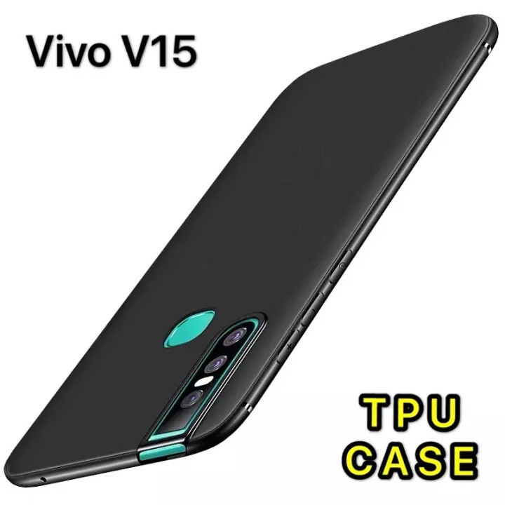 [ส่งจากไทย] Case Vivo V15 เคสโทรศัพท์วีโว่ vivo v15 เคสนิ่ม tpu เคสสีดําสีแดง เคสซิลิโคน สวยและบางมาก
