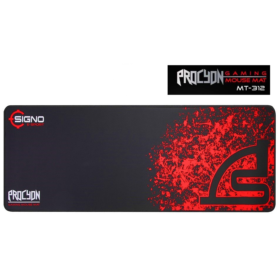 MOUSE PAD (เม้าส์แพด) SIGNO รุ่น MT-312 GAMING SPEED PROCYON (แบบเนื้อ Speed เนื้อยางเพื่อยึดติดบนผิวโต๊ะได้ดี)