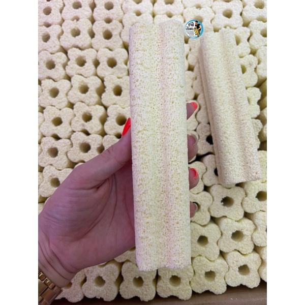 CBAR เซรามิกบาร์เหลืองดอกไม้ ขนาด 16*4 cm. วัสดุกรองตู้ปลา/บ่อปลา ช่วยให้น้ำใส