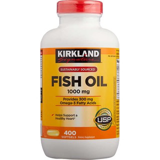 Kirkland Signature Fish Oil 1000 mg. 400 softgels