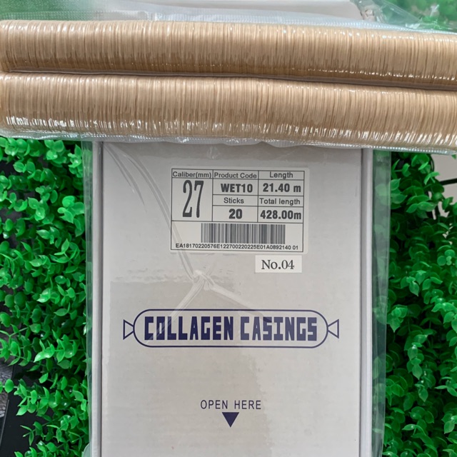 (1แท่ง) ไส้เทียมคอลลาเจนเบอร์ 27 (เส้นผ่าศูนย์กลาง 2.7 cm ) จำนวน 1 แท่ง
