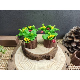 ต้นกล้วยจิ๋ว ต้นกล้วยดินปั้นจิ๋ว (Banana tree) #ของจิ๋ว #miniature