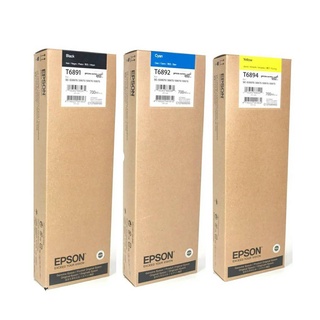 ตลับหมึกแท้Epson Sure Color Ink Cartridge - T6891 Black T6892 Cyan T6894 Yelloe มีหมึก 3 สีให้เลือก (700ml.)