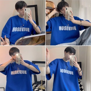 เสื้อยืดคอกลม แขนสั้น พิมพ์ลายตัวอักษร ทรงหลวม โอเวอร์ไซซ์ แฟชั่นฤดูร้อน สไตล์ญี่ปุ่น สําหรับผู้ชาย【M-8XL】