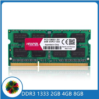 Hrapol Ram Ddr3 2Gb 4Gb 8Gb หรี่แสงได้ 1333Mhz Ddr 3 2G 4G 8G หน่วยความจํา Pc3-10600S Pc3 10600 1333Mhz สําหรับโน๊ตบุ๊ค Ram เมมโมเรีย