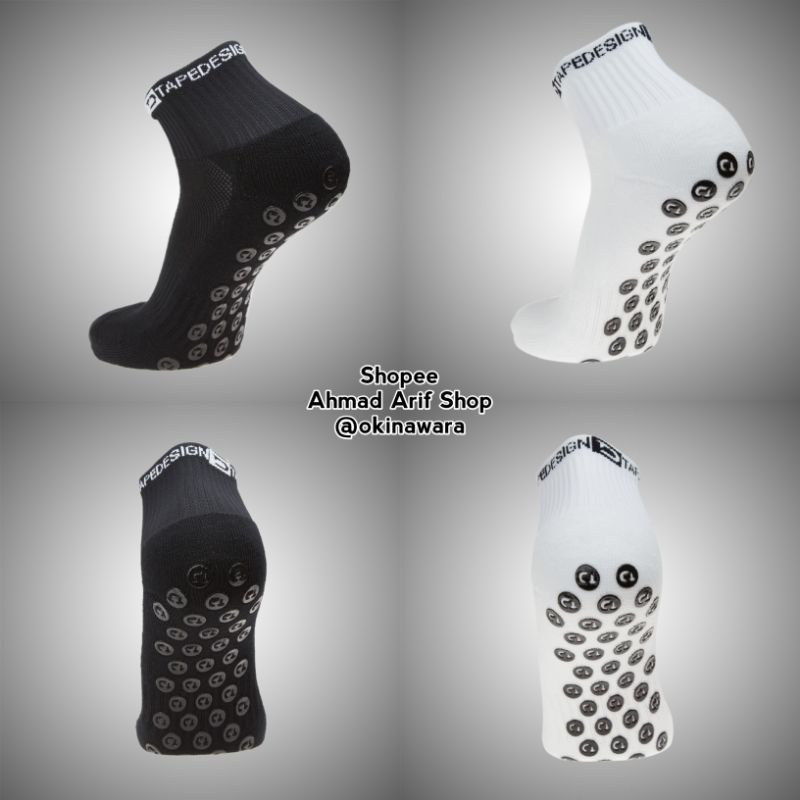 TAPE DESIGN ANKLE SOCKS ANTISLIP ราคาถูกที่สุด