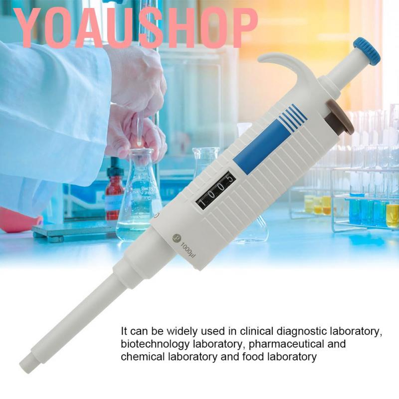 Micropipette manual single channel pipette adjustable 100