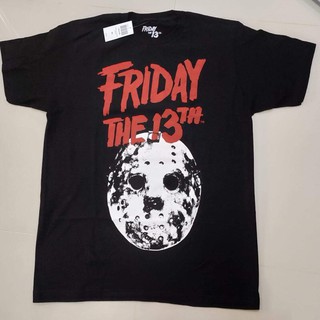 เสื้อยืดคอกลมcrew neckเสื้อภาพยนตร์ FridayThe13th ลิขสิทธิ์แท้S-4XL