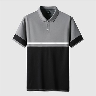 เสื้อโปโลผู้ชาย เสื้อโปโลลำลอง เสื้อโปโลสีตัดกัน Polo Shirt 3สี