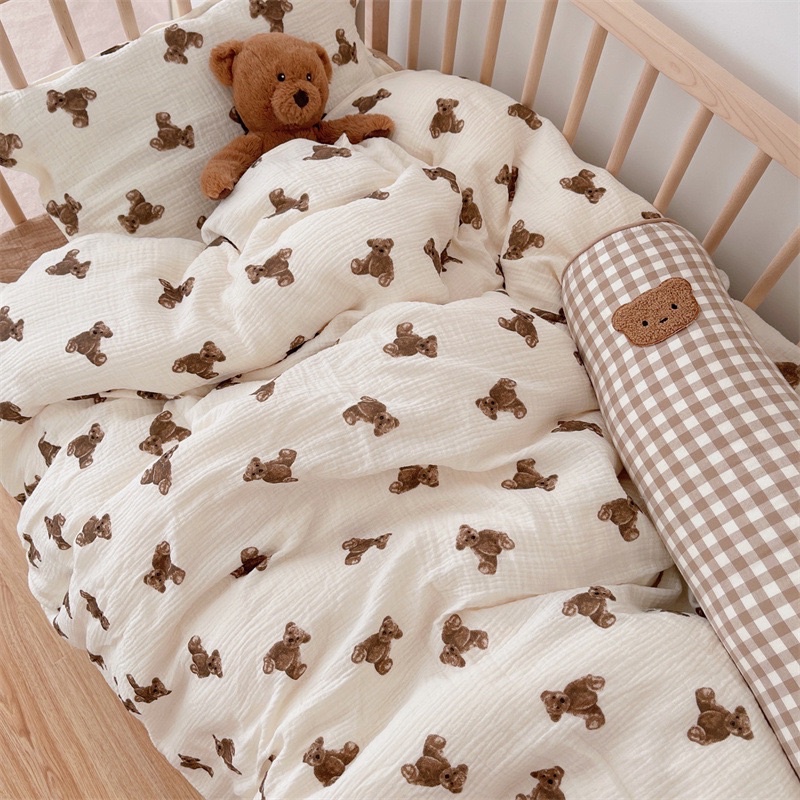 teddy bear blanker เซ็ทผ้านวมลายหมี (ขนาด5ฟุต) รุ่นหนาปกติ summer และรุ่นหนาพิเศษ winter