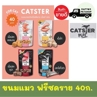 Catster Play 88 บาท / 168 บาท ขนมดรายฟรีซ สำหรับน้องแมว 40ก.