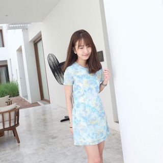 Triple B Shop ส่งต่อ Rose Mary Dress Sky size M