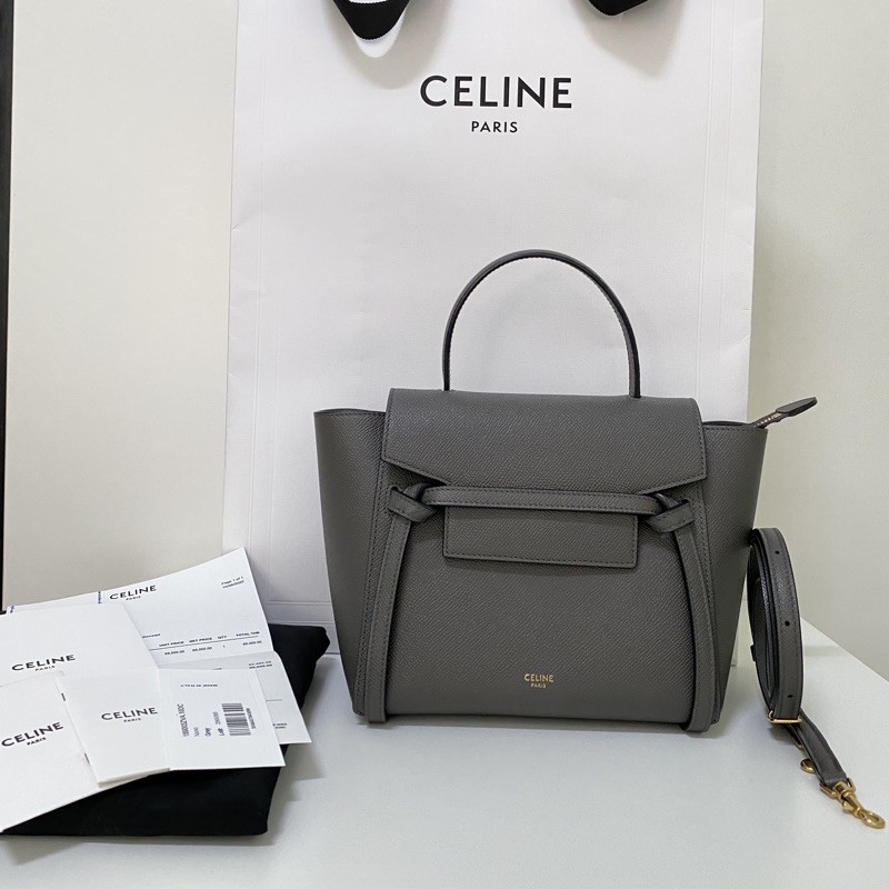 Celine nano belt bag grey color Y20