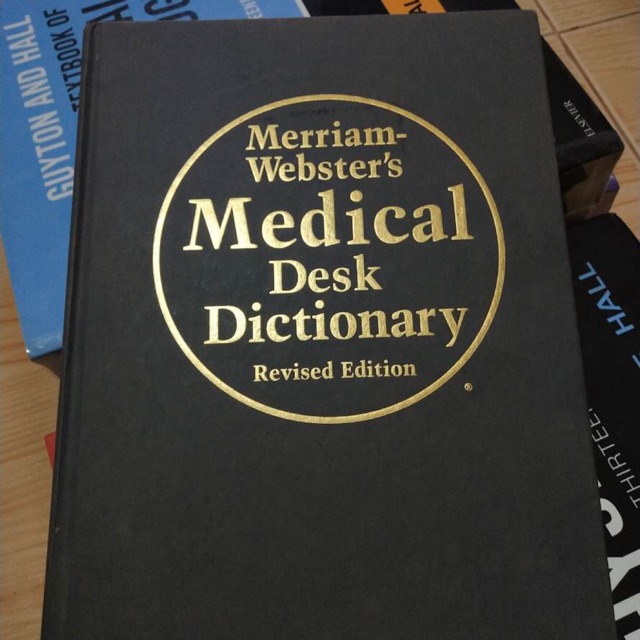 Merriam Webster Medical Desk Dictionary Revised Edition 99