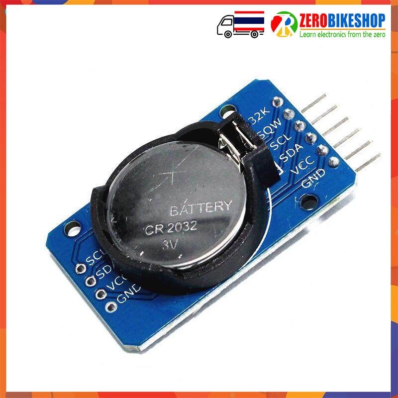 DS3231 Module โมดูลนาฬิกาพร้อมถ่าน RTC DS3231 AT24C32 IIC Module Precision Clock Module for Arduino 