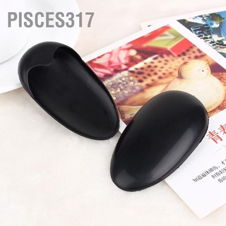 Pisces317 ที่ปิดหูกันน้ำ Diy สีดํา สําหรับร้านทําผม 1 คู่