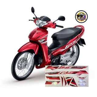 (แท้)สติ๊กเกอร์ WAVE 125i ปี2003 รุ่น9 ติดรถสีแดง