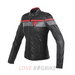 Dainese Blackjack Lady Leather Black/Grey/Red