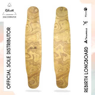 Rebirth Longboard Meow Wooden (Sand) / ลองบอร์ดรีเบิร์ทรุ่น Meow ลายไม้ ลองบอร์ด สเก็ตบอร์ด ครบชุด พร้อมส่ง