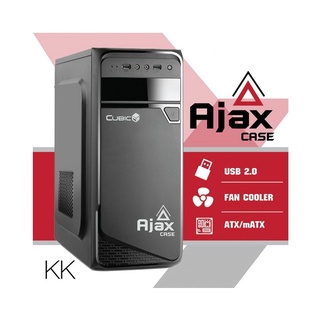 ATX CASE (NP) CUBIC AJAX BLACK ประกัน 7D