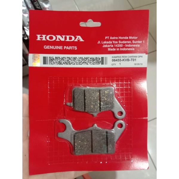 ผ้าเบรคหน้าสําหรับ Honda Beat, Vario 06455-KVB-T01