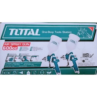 TOTAL กาพ่นสีแบบหงาย รุ่น TAT10601-3 600 ccHVLP (AIR SPRAY GUN)  สินค้าใหม่ 100%